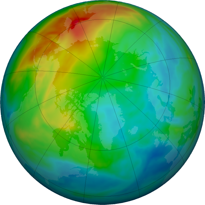 Arctic ozone map for 12 December 2020
